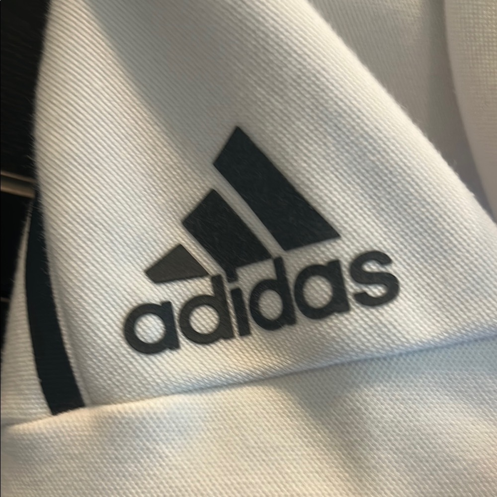 adidas White and Black Hoodie - Picture 3 of 13